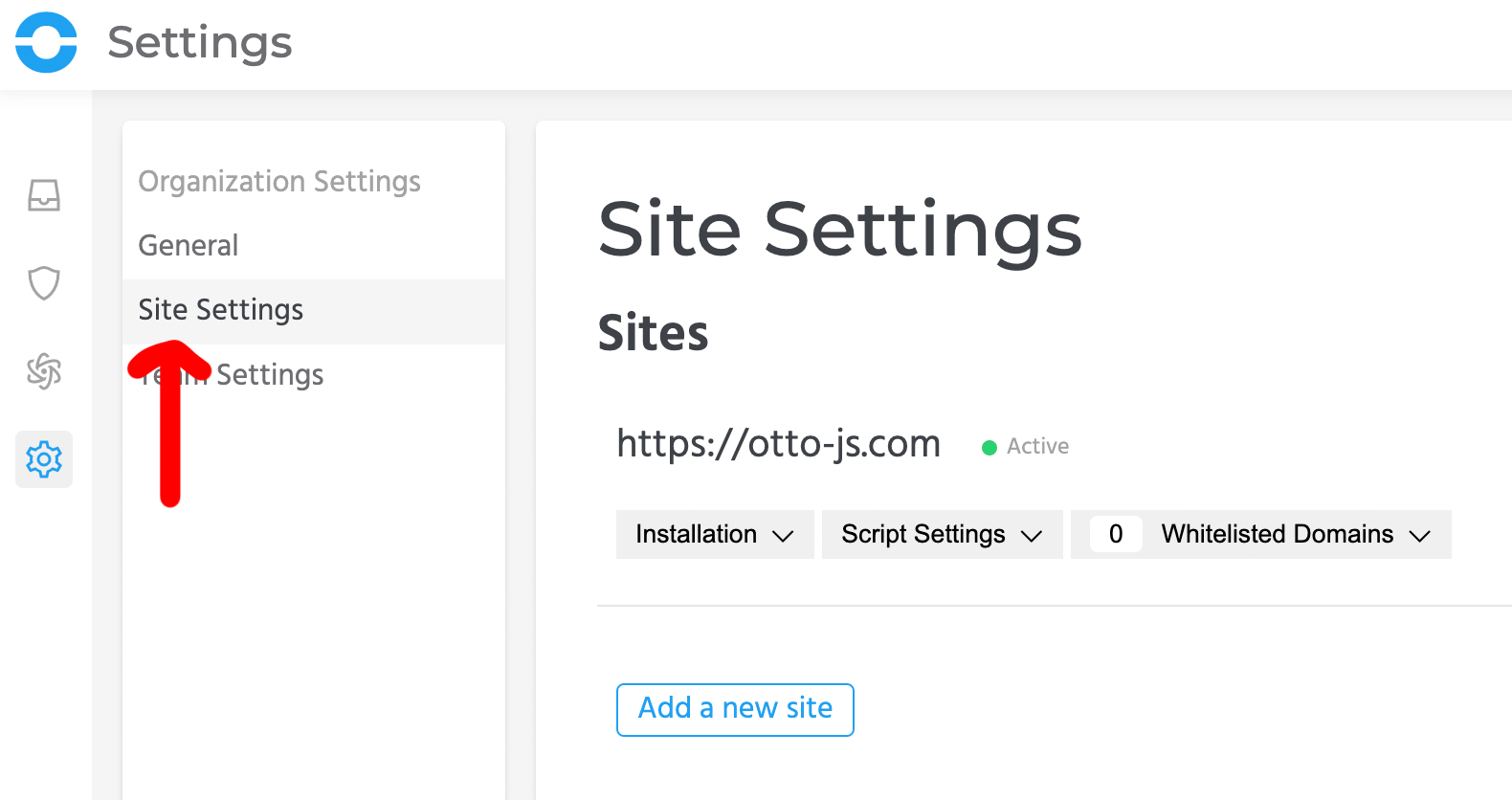 ottoBox-site-settings